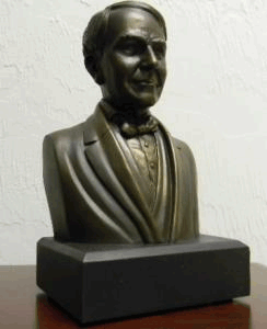 Thomas Alva Edison Bronze Finish Bust SKU#652 image